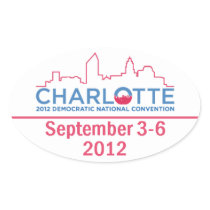 DNC Convention Oval Stickers