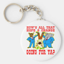 DNC & GOP Both Are Crooks Keychains