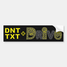 DNT TXT + DRIVE Bumper Sticker