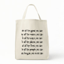 do all the good you can canvas bags