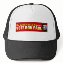 Do America a Favour: Vote Ron Paul 2012 Hats