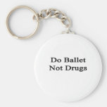Do Ballet Not Drugs Keychain