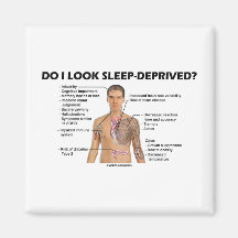 Do I Look Sleep-Deprived? (Human Physiology) Fridge Magnets