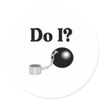 Do I Round Sticker