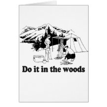 DO IT IN THE WOODS 3 CARDS