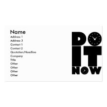 DO_IT_NOW BUSINESS CARDS