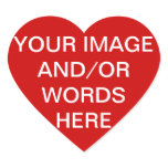 DO IT YOURSELF ~ 1.5" Heart Stickers
