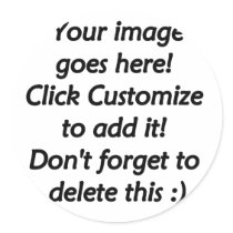 Do it yourself custom product blank template round sticker