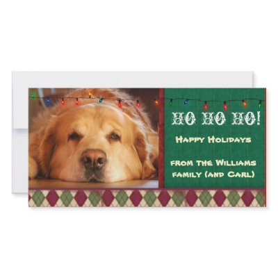 Do it yourself dog photo holiday card photo card by aslentz