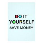 DO IT YOURSELF ~ Invitations Size: 3.5" x 5"