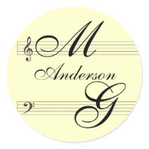 Do it yourself musicians in love template sticker
