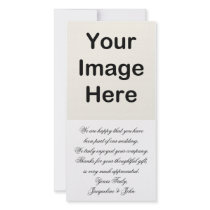DO IT YOURSELF ~ Wedding Thank You Photo Greeting Card