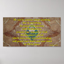 Do Not Be Anxious (rose altar) - Poster