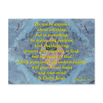 Do Not Be Anxious (rose) - Postcard