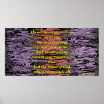 Do Not Be Anxious (warped) - Poster