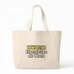 Do Not Disturb...Electrician at Work Canvas Bags