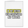 Do Not Disturb...Electrician at Work