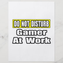 Do Not Disturb...Game At Work Flyer