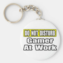 Do Not Disturb...Game At Work Key Chain