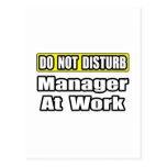 Do Not Disturb...Manager At Work Postcards