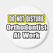 Do Not Disturb...Orthodontist At Work Magnets