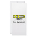 Do Not Disturb...Pilot at Work rack cards