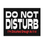 Do Not Disturb Post Cards