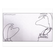 Do Not Disturb postcard