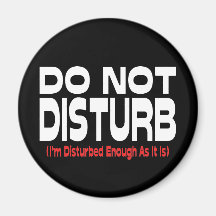 Do Not Disturb Refrigerator Magnet