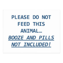DO NOT FEED2 POSTCARD