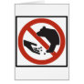 Do Not Feed the Bears Highway Sign Greeting Card