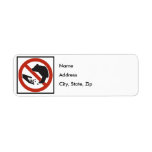Do Not Feed the Bears Highway Sign Custom Return Address Label