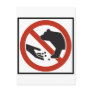 Do Not Feed the Bears Highway Sign Post Card