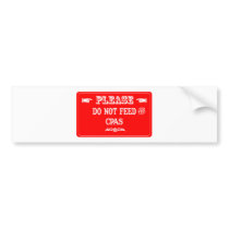Do Not Feed The CPAs Bumper Stickers