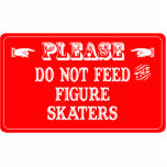 Do Not Feed The Figure Skaters photo sculptures