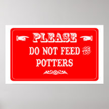 Do Not Feed The Potters Poster