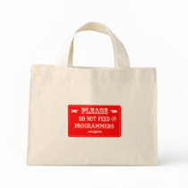Do Not Feed The Programmers Canvas Bag