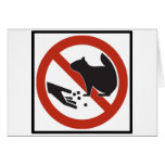 Do Not Feed the Squirrels Highway Sign Card