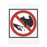 Do Not Feed the Squirrels Highway Sign Post Card