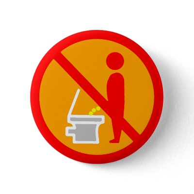 DO NOT PEE TOILET ROAD SIGN by Sofia_Youshi