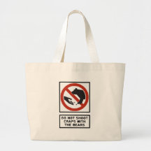 Do Not Shoot Craps with the Bears Highway Sign Tote Bag
