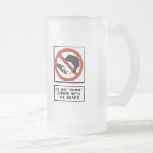 Do Not Shoot Craps with the Bears Highway Sign Mug