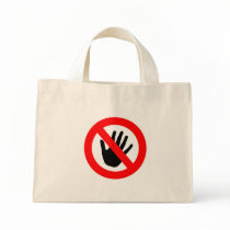 Do not touch canvas bags