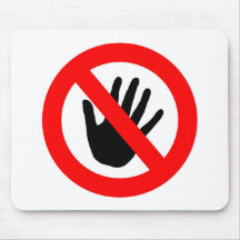 Do not touch mouse pad