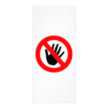 Do not touch rack cards