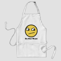 Do Not Want Awesome Face aprons