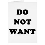 Do Not Want