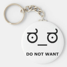 Do Not Want Disapproval Key Chain