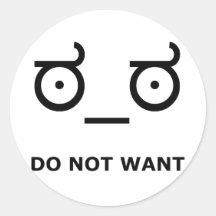 Do Not Want Disapproval Stickers