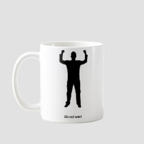 Do Not Want Silhouette mugs